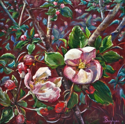 APPLE TREES IN BLOSSOM      