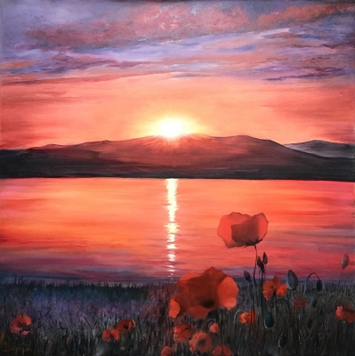 SUNRISE ON LAKE SEVAN