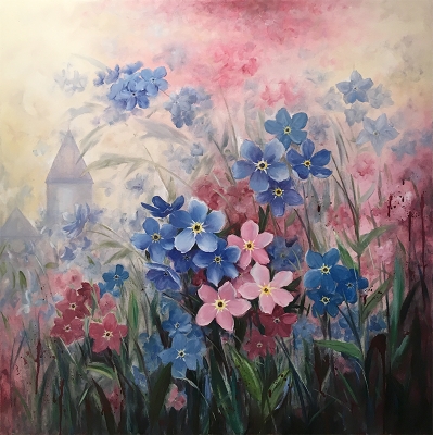 PORTRAIT OF FLOWERS, FORGET ME NOT