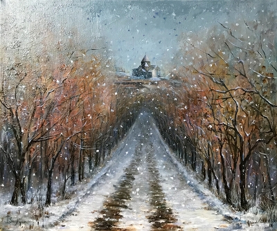 CHURCH SEVANAVANK IN AUTUMN