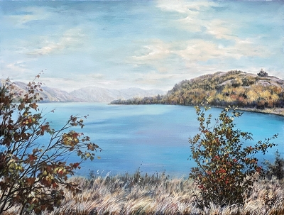 AUTUMN ON LAKE SEVAN